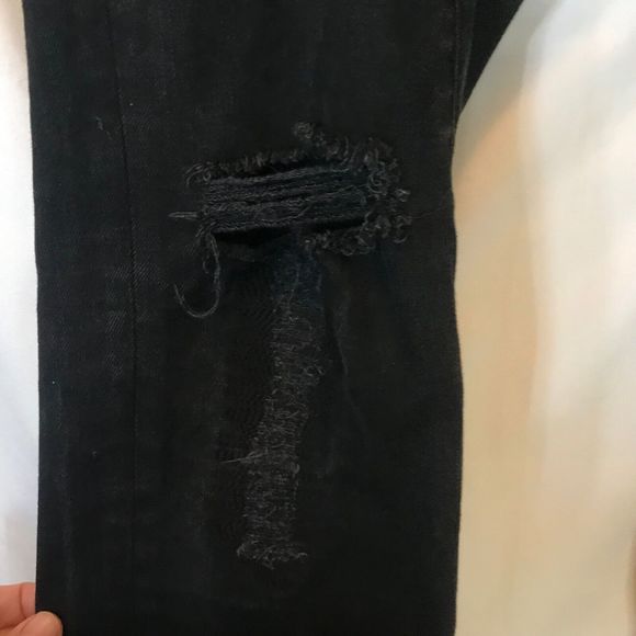 Zanerobe  Slingshot Denimo Black Button Fly Distressed Denim Jogger 32 - Picture 7 of 16